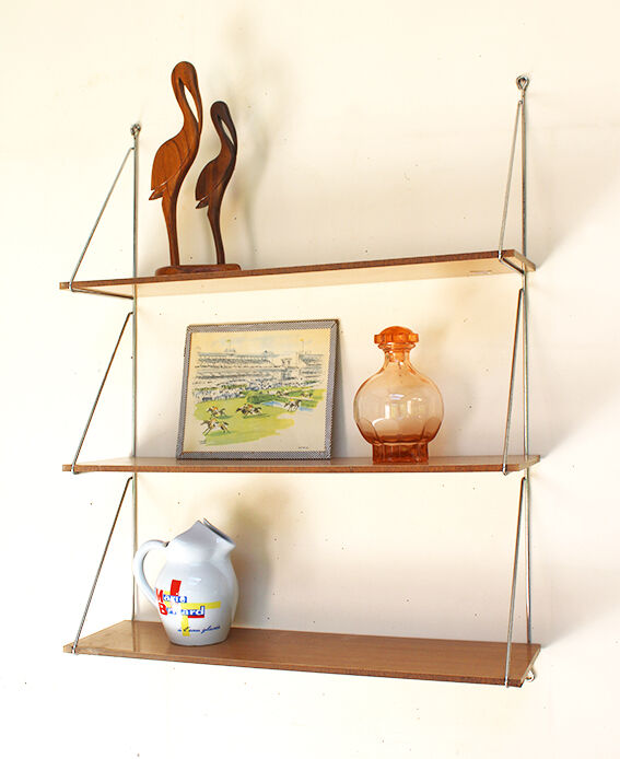 Formica and metal shelf