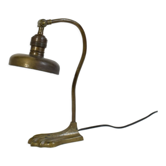 Art Nouveau bronze lamp