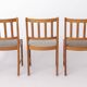 3 chaises de salle à manger Uldum Møbelfabrik en teck danois des années 1960, style mid-century.