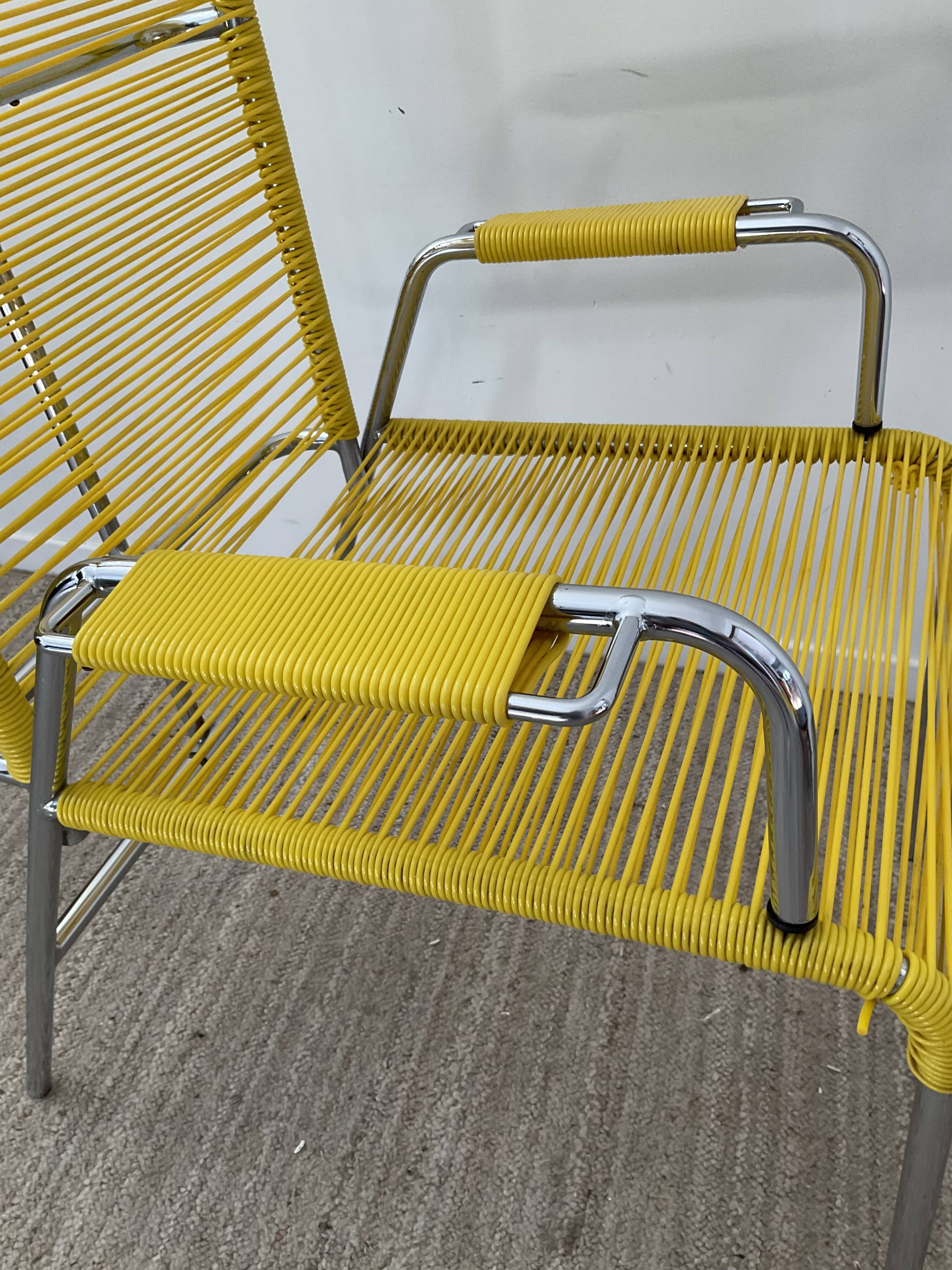 Set armchair relax scoubidou and ottoman sound of the 60s