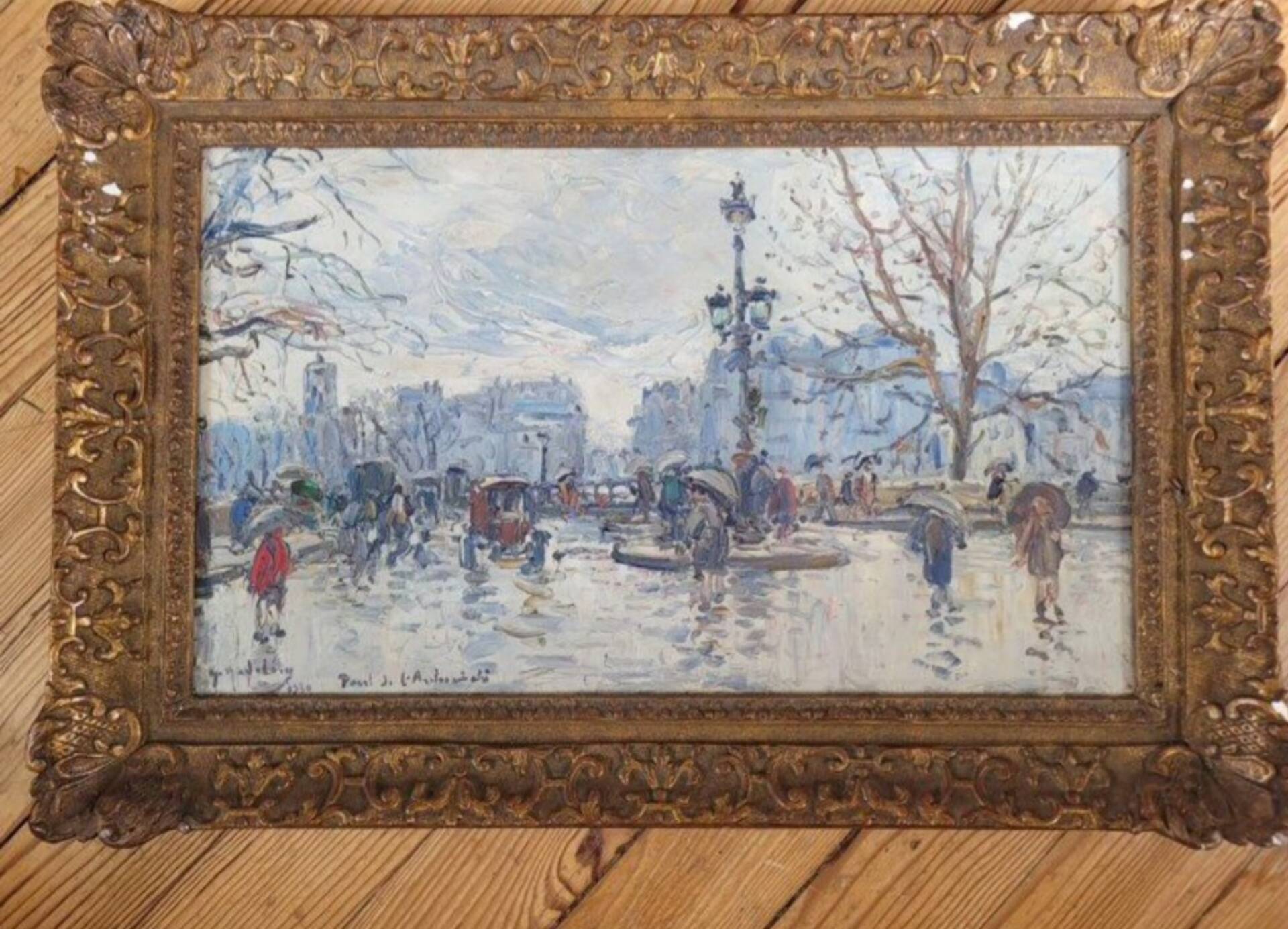 Huile originale signée et datée, Gustave Madelain (1867-1944)