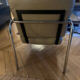 Zanotta gray leather armchair