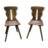 Pair of chairs made of vintage wood
