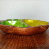 Solid Wood Appetizer Tray with 3 Compartments