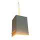 Minimalist cubic metal suspension, mid-century, 1960s.