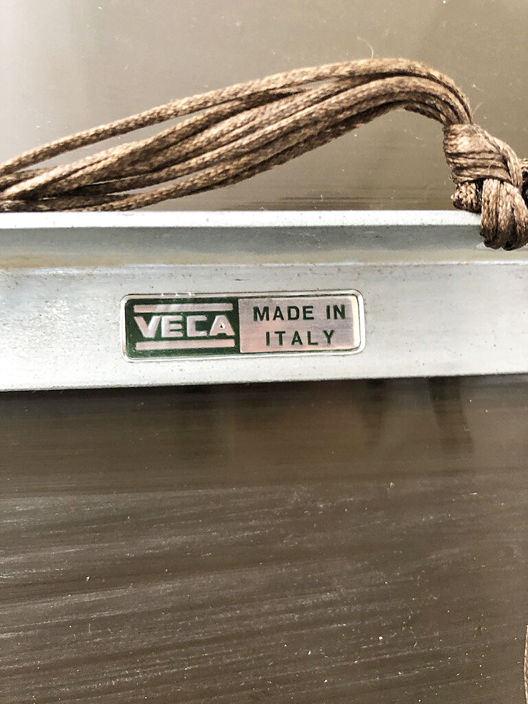 Smoked round design mirror Veca Italy