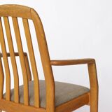 Set of 5 Dyrlund Oak Armchairs, Danish Mid Century Dining Chairs 1970s