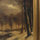 Peinture à l'huile « Hover en Flandre » de l'artiste néerlandais Henri Wouters