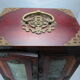 large Wooden Chinese jewelry box decorated with jade plates n°2