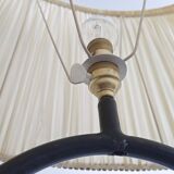 Lampadaire en métal laqué noir, 1950