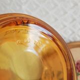 Advertising ashtray Suze amber glass