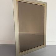 Old Belgo Chrome mirror bronze glass design from the 70s vintage