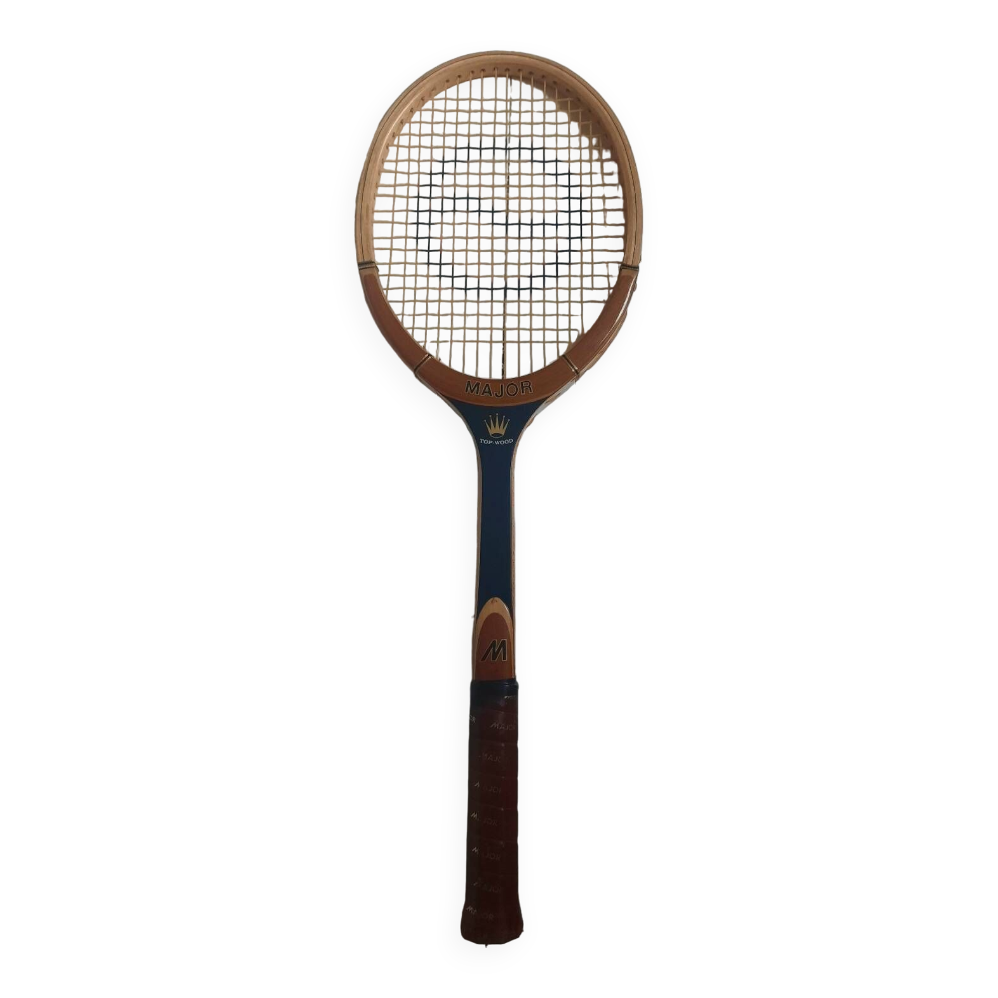 Major vintage wooden tennis racket