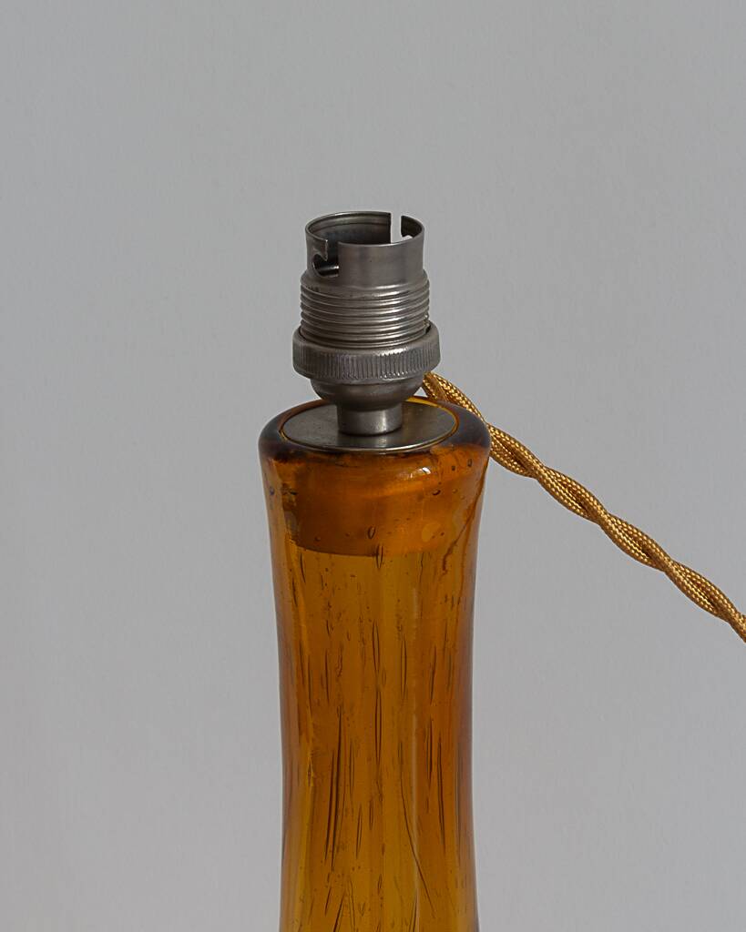 Bubble blown glass lamp base, 60s/70s