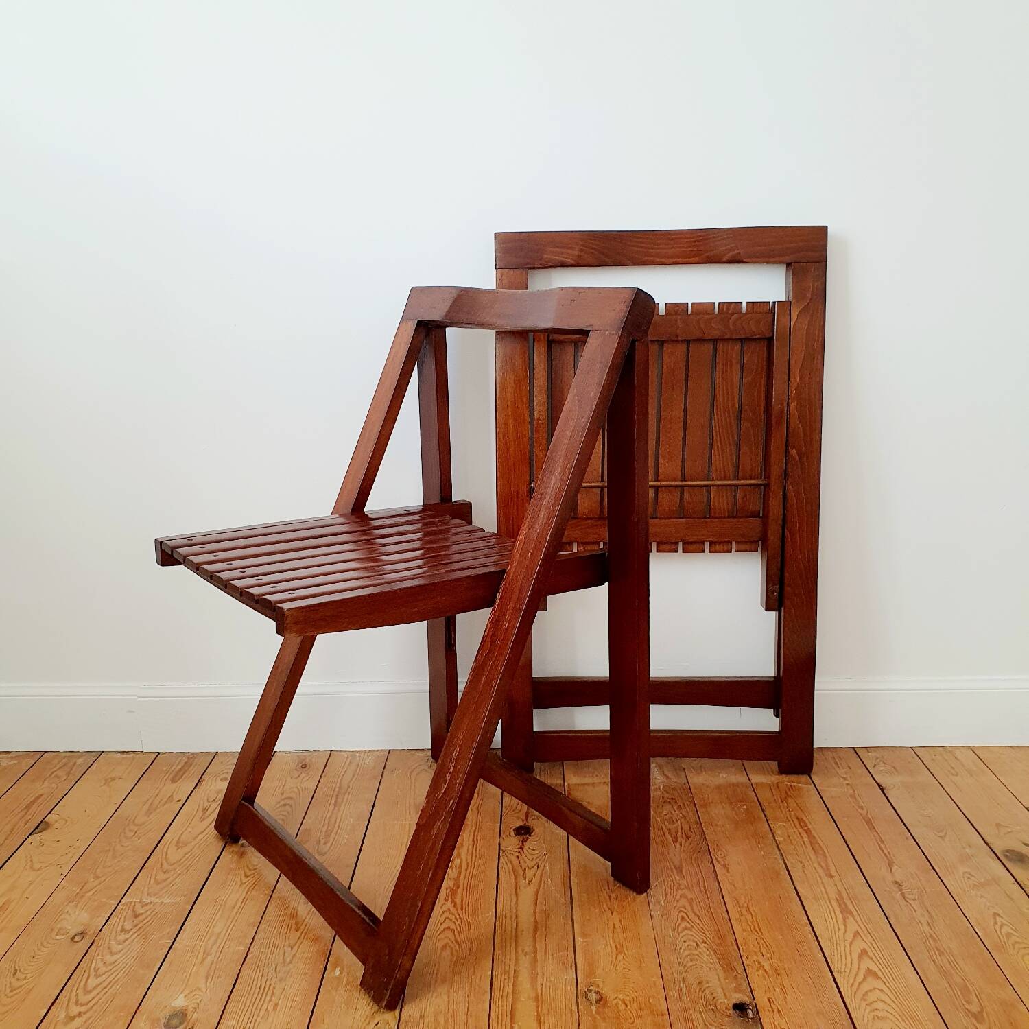 Pair of Aldo Jacober folding chairs