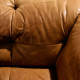 Modular leather sofa, set of 3