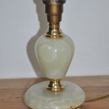 Lamp base in onyx and brass 60s