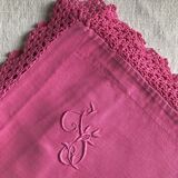 Old Fuschia Pink Cotton Pillowcase