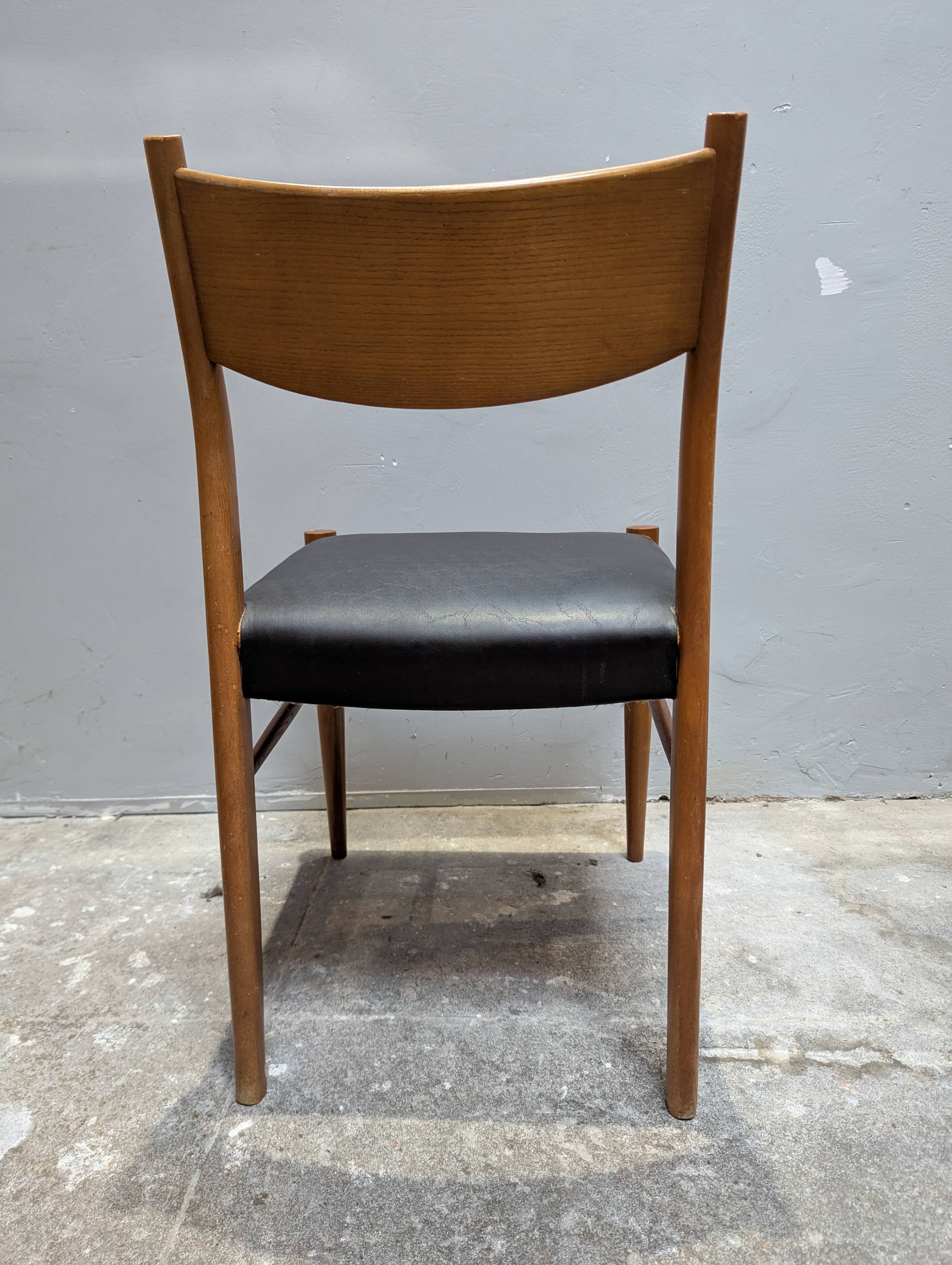 4 Scandinavian teak chairs