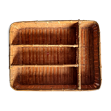 Basket covered Asian rattan