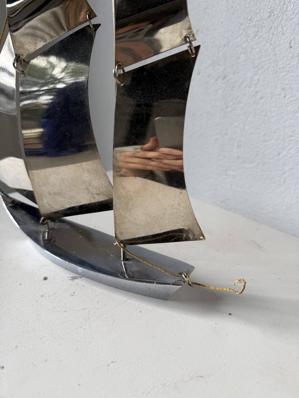 Stainless steel boat from the 1980s.