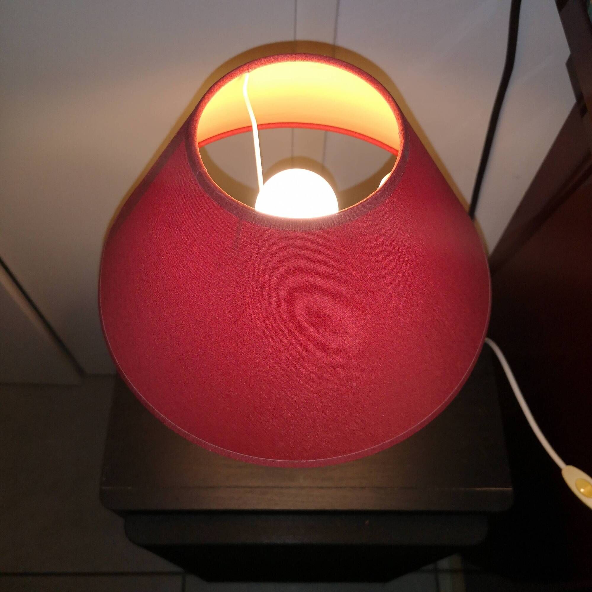 Madura lamp in patinated turned wood  h 36.5 cm