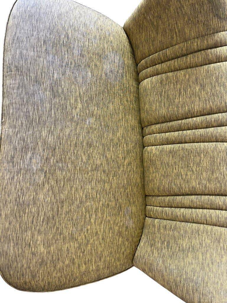 Canapé vintage jaune-vert deux places / fauteuil / sofa