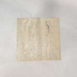Italian Travertine Side Table, 1980's