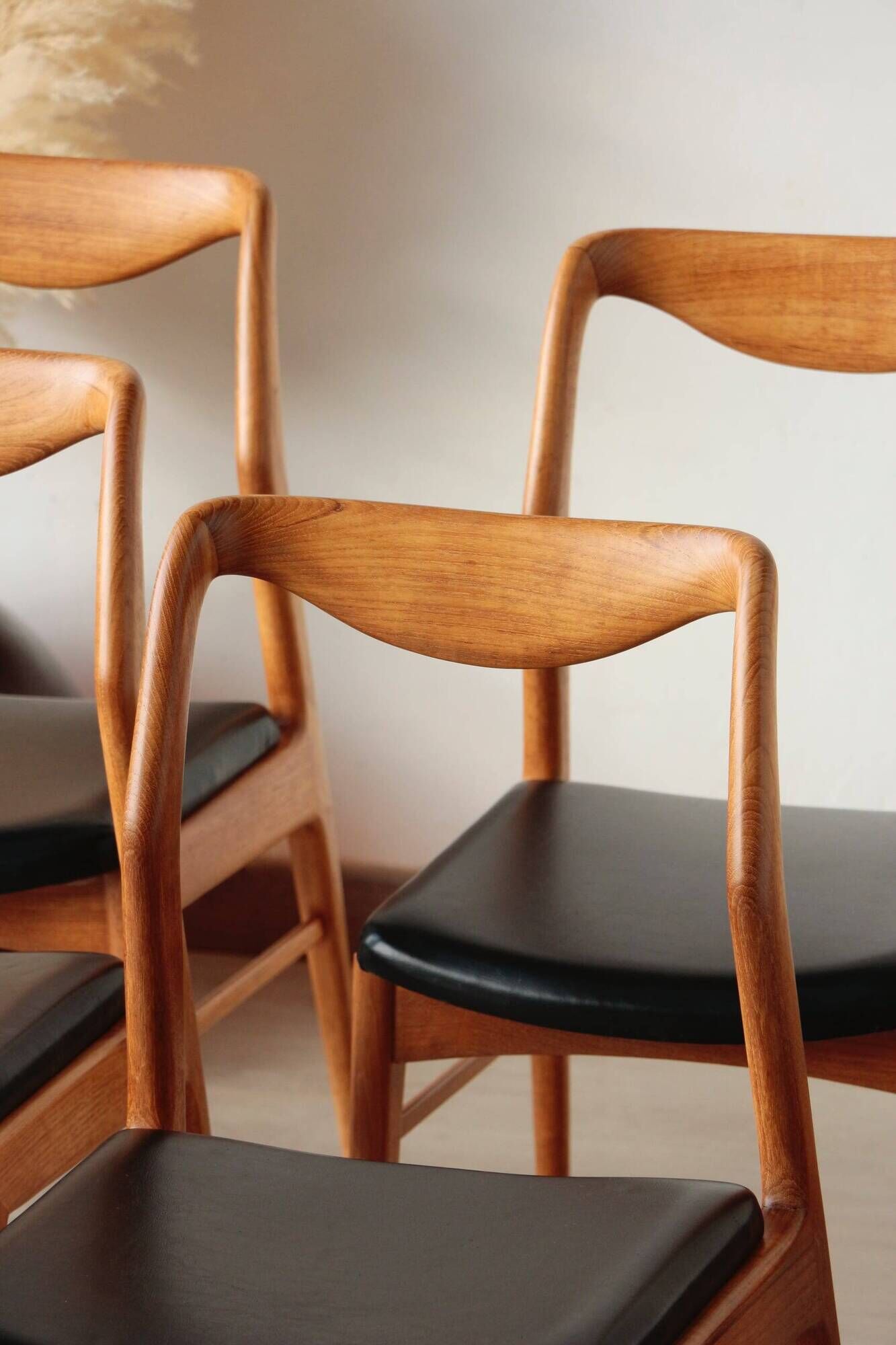 Set of 6 Vintage Scandinavian Teak Chairs – 1960s