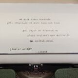 M.j. rooy portable typewriter - made in france 50s