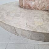 Round Mactan or Fossil Stone Coffee Table by Magnussen Ponte, 1980s