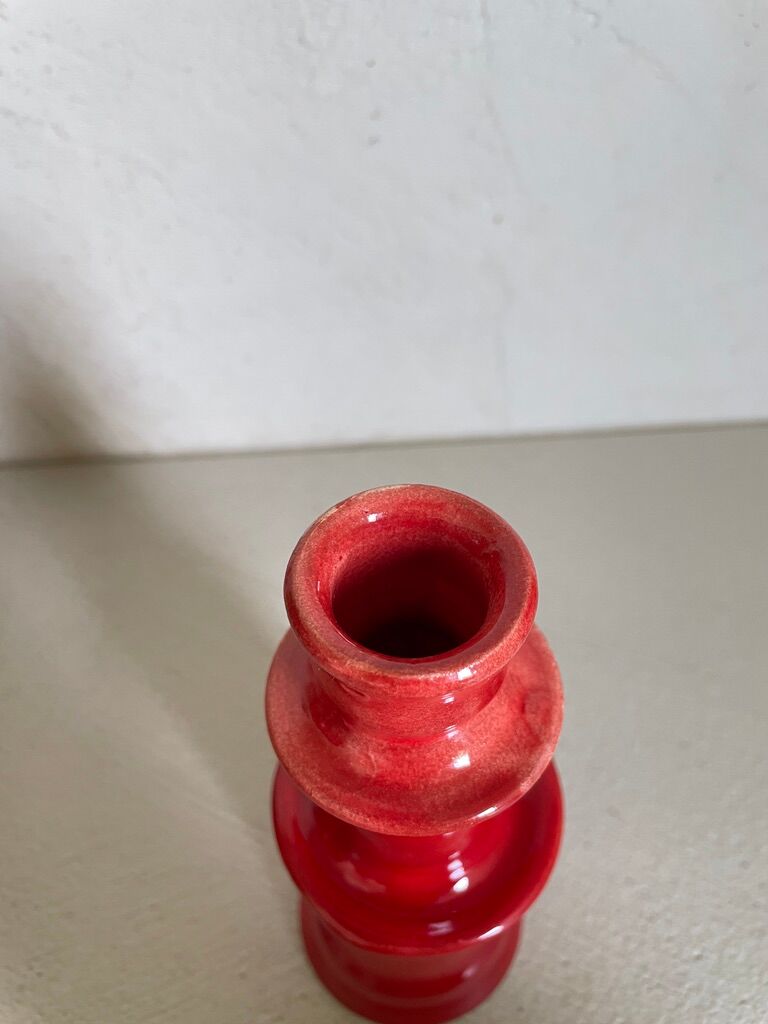 Ceramic candle holder tamegroute red