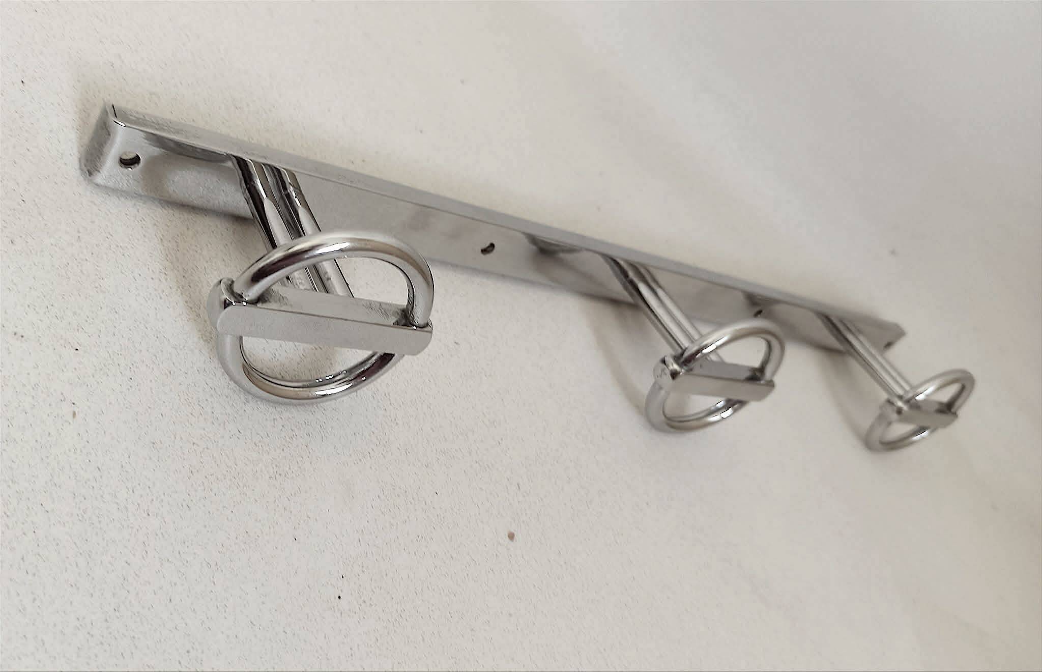 Triple patères  Art Déco de Jean Royère Largeur 45 cm