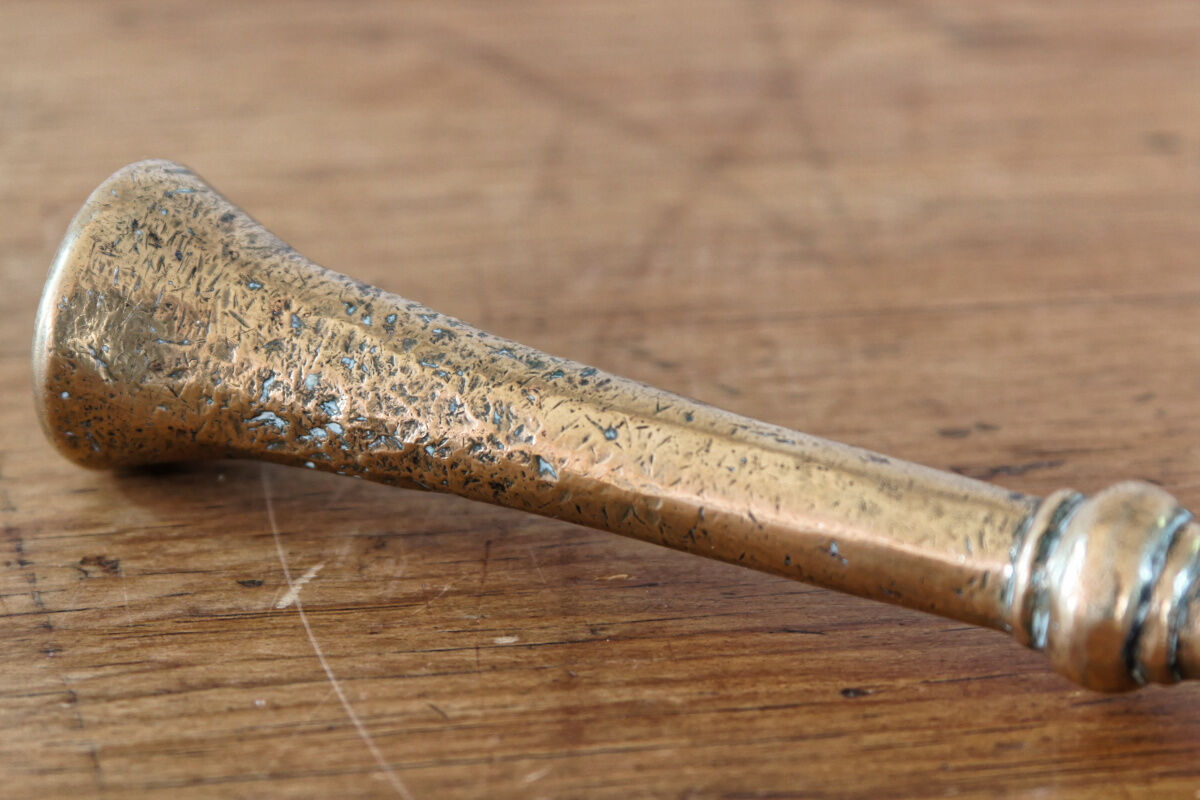 Bronze mortar and apothecary pestle