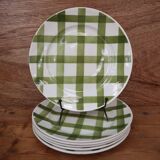 Set of 6 Moulin des Loups "Nappe" flat plates