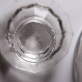 Antique wine decanter, faceted cut crystal