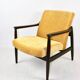 Fauteuil jaune GFM-64 attribué à Edmund Homa, 1970