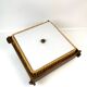 Rare lampe de plafond originale Temde Mid Century Danish Modern en chêne et sisal