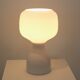 Philips table lamp in white opaline glass