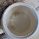 Vintage earthenware sugar bowl