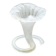 Vase corolle en verre dépoli ancien