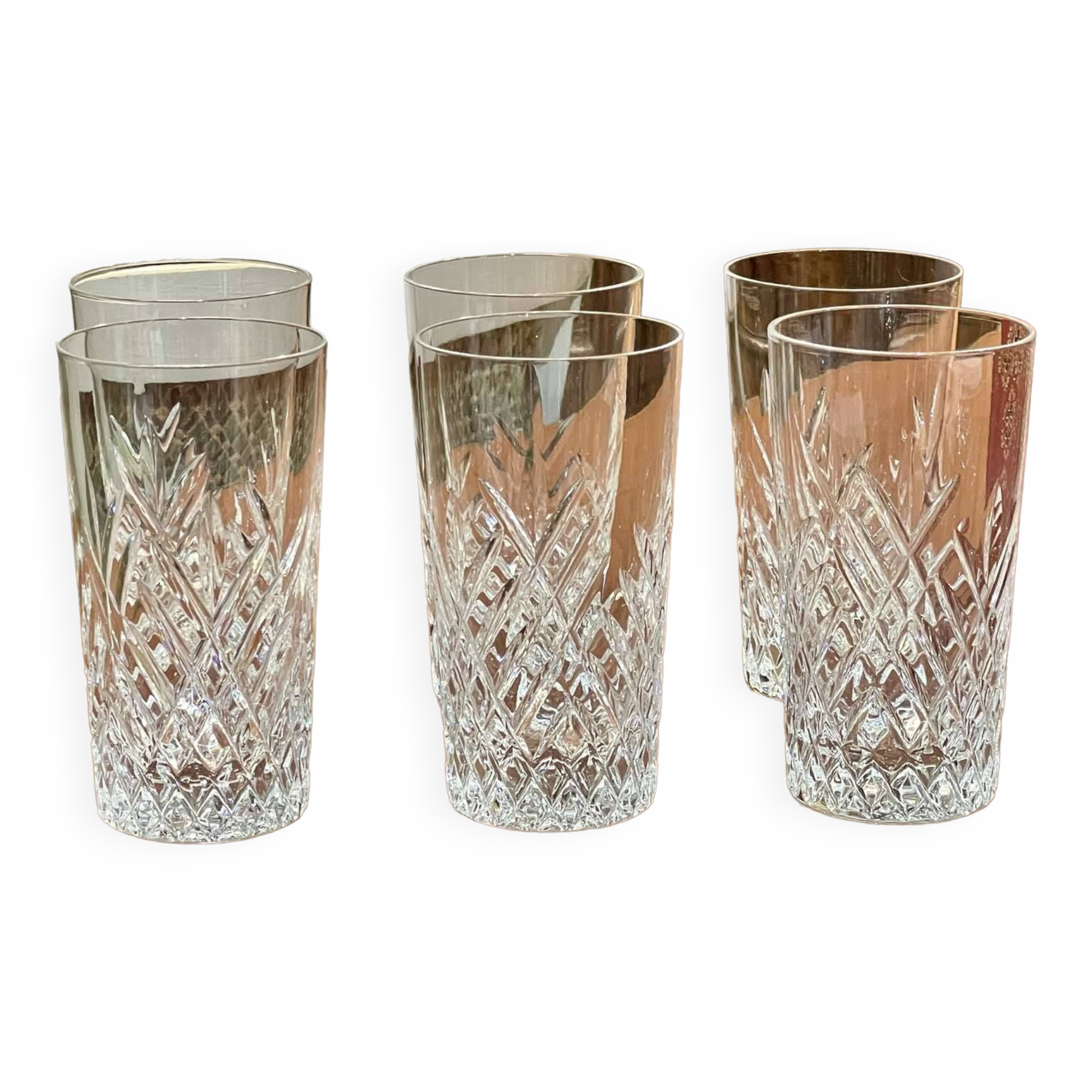 Set of 6 orangeade glasses in Sèvres crystal