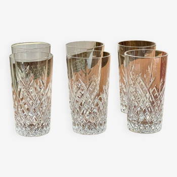Set of 6 orangeade glasses in Sèvres crystal