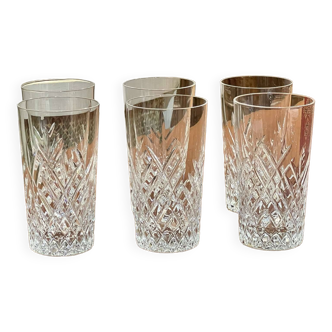 Set of 6 orangeade glasses in Sèvres crystal