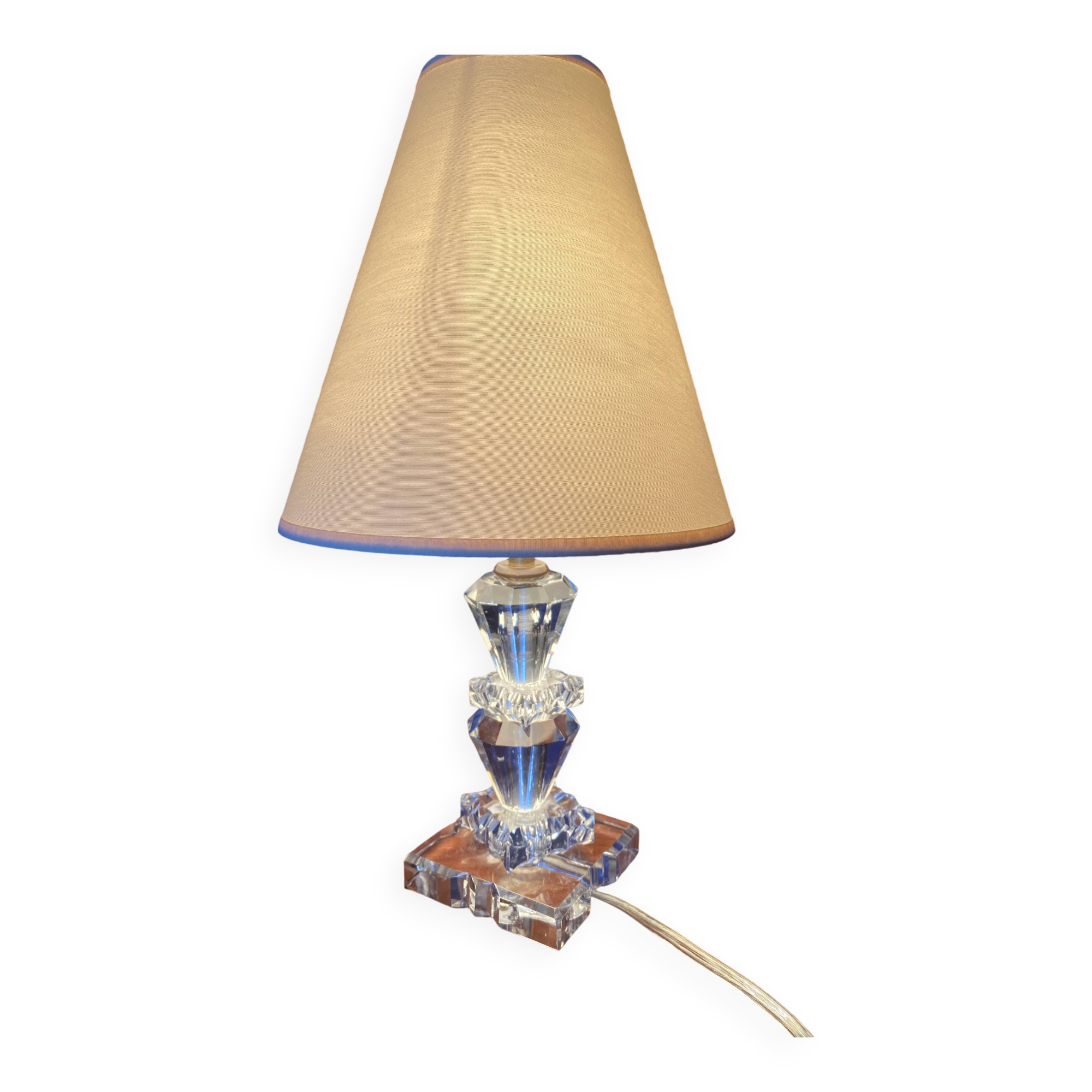 Baccarat - 2 Crystal bedside lamps