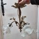 Lustre bronze art deco 3 tulipes