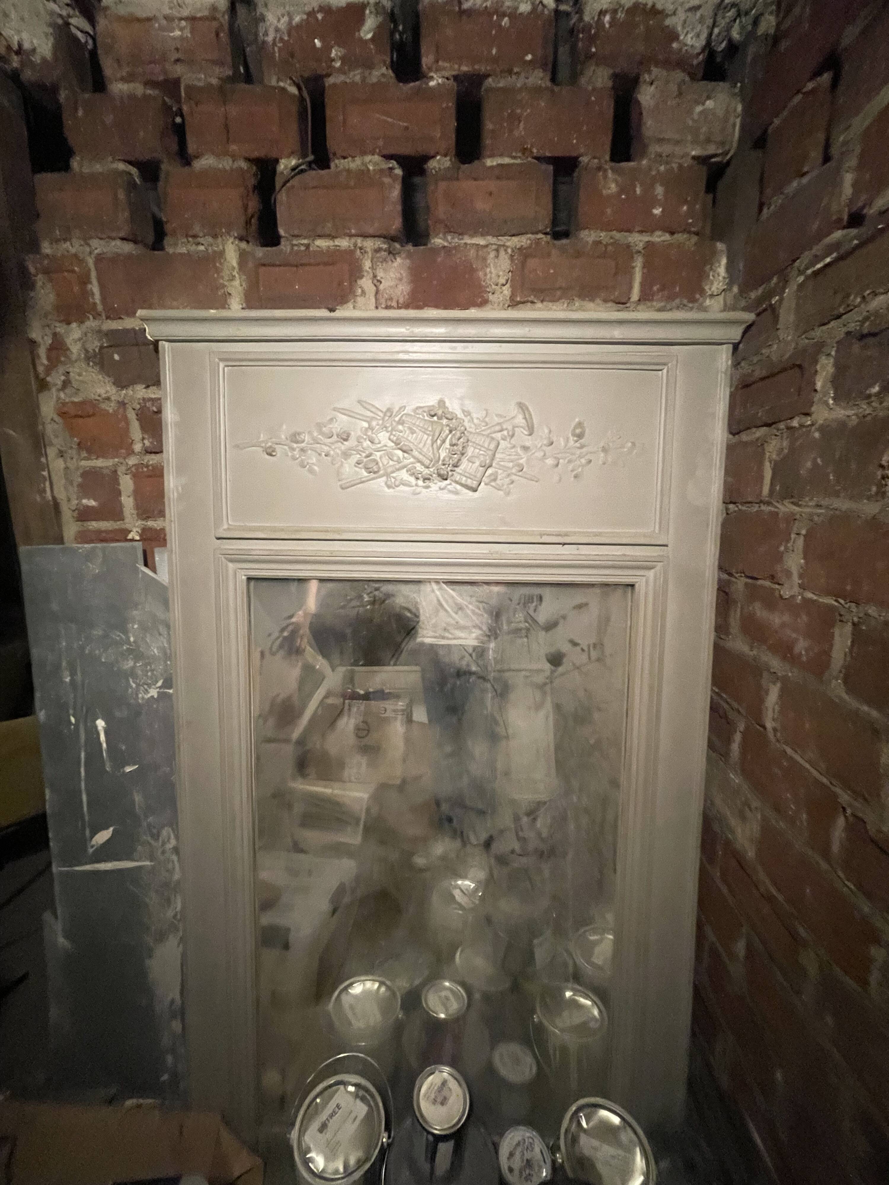 Haussmannian fireplace mirror trumeau