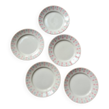 Set of 5 flat plates FB 26 and 31 Badonviller