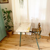 Double school desk from the 1950s