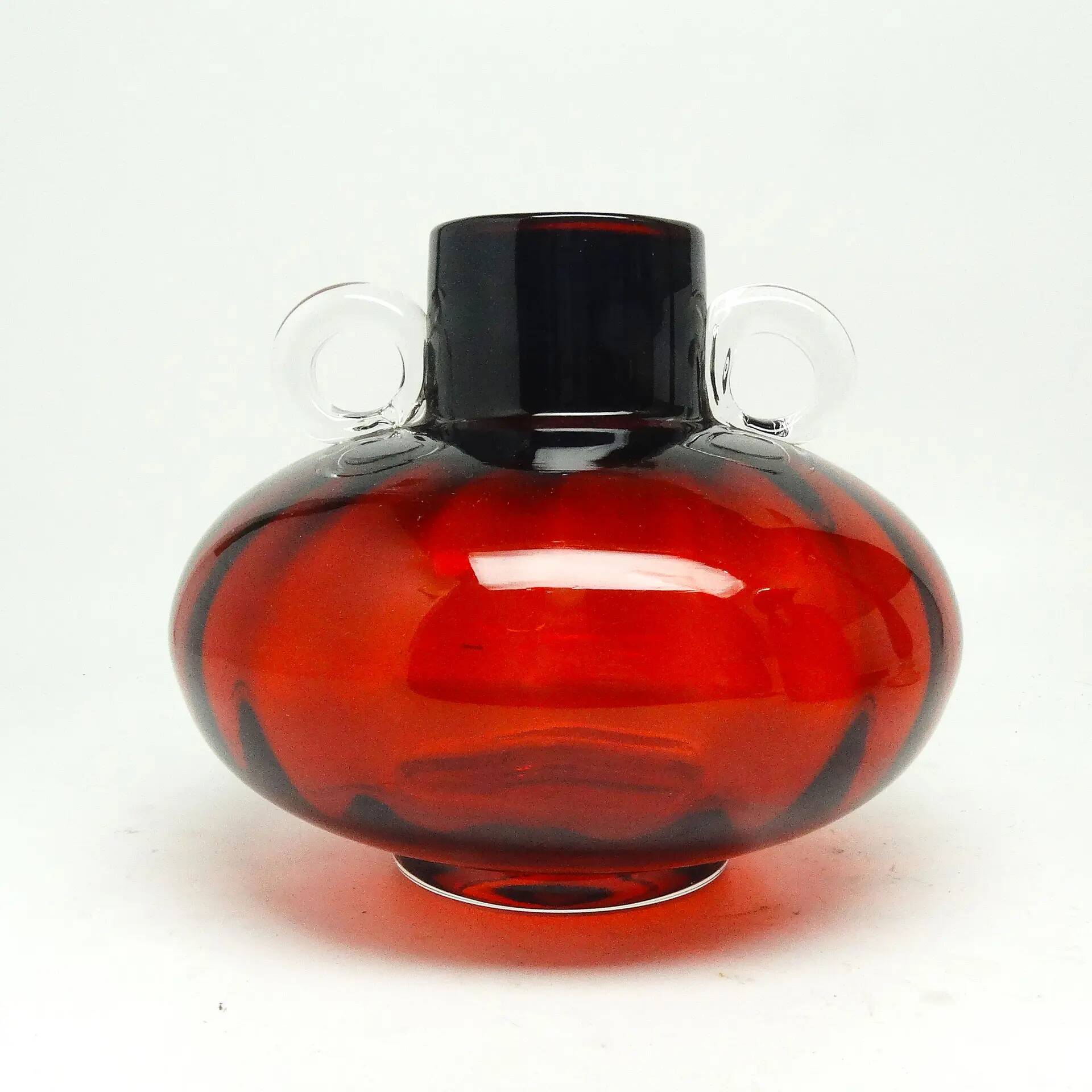 Mid-century modern vase, glass, Poland, 1970s
